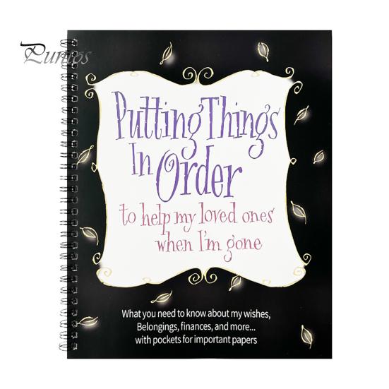 

Блокнот-планировщик «Наводим порядок» Блокнот с печатными страницами Эластичная застежка Сувенирный журнал чёрный