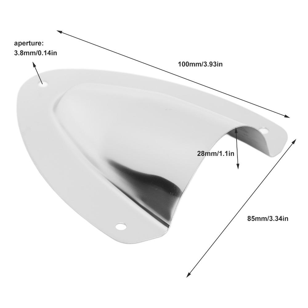 1 Pair Wire Cable Cover Clam Shell Vent 316 Stainless Steel Vent Cover  Yacht Boats