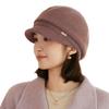 Rabbit Fur Blended Knitted Ear Protector Children Autumn and Winter Elegant Temperament Wool Cap Showing Face Small Windproof Cap