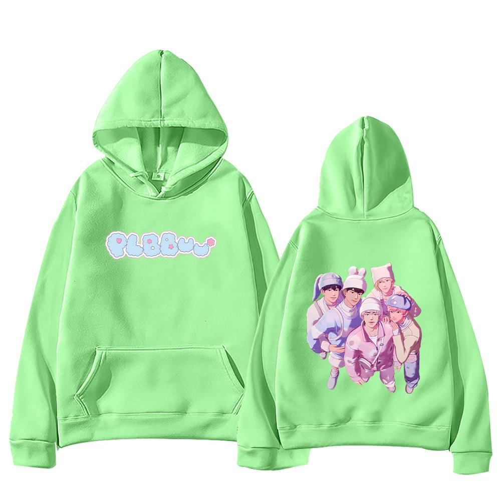 Nová podzimní zimní mikina Plave Bbuu! Kpop Potisk Mikiny Merch Móda Y2K Streetwear Ženy Muži High Street Pulovr