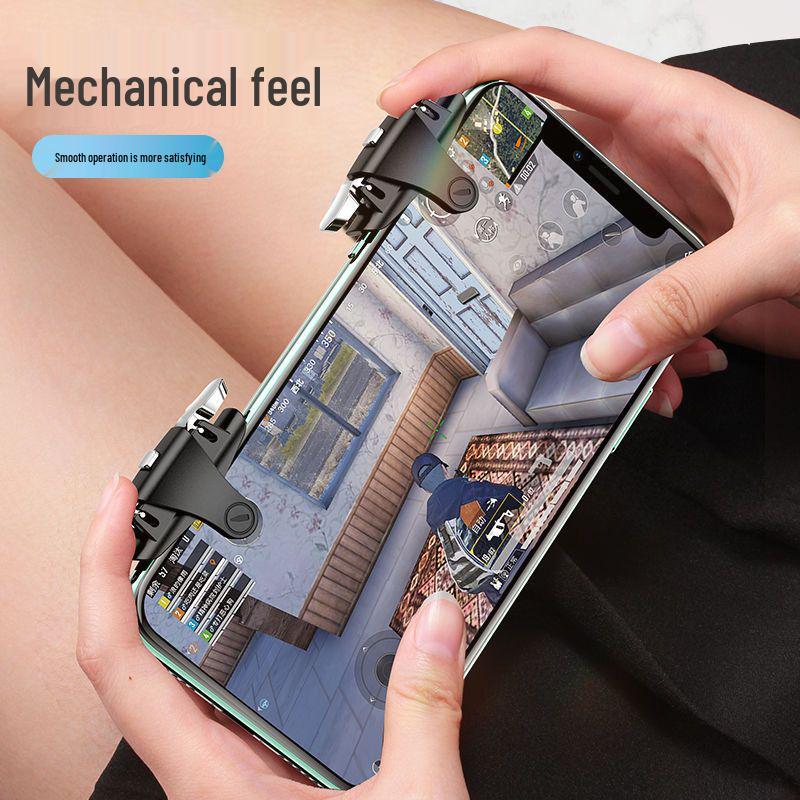 Mechanical Alloy Chicken Game Assist 3-Way Universal Mobile Shooting Button