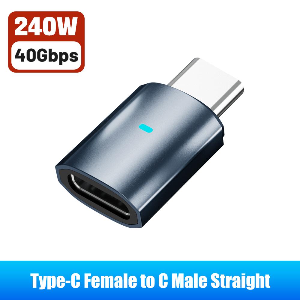 40G/240W multi-functional adapter, Type C male to Type C adapter, USB-C male to USB Type-C