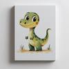 Uśmiechnięty Dinozaur Uśmiechnięty Dinozaur, 70X100 Cm, Bez Ramy, Płótno Premium Na Blejtramie