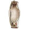 Michael Kors Mk Wilma Classic Monogram Logo Chain Zip Closure Coated Canvas Crossbody Bag Small Women Crossbody Bag Vanilla Brown 35H3G3WC5B-VANILLA