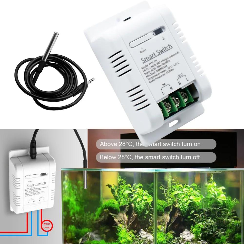 Waterproof Temperature Sensor White For Smart Life For Tuya Smart Smart Switch Stainless Steel Temperature Probe China Mainland