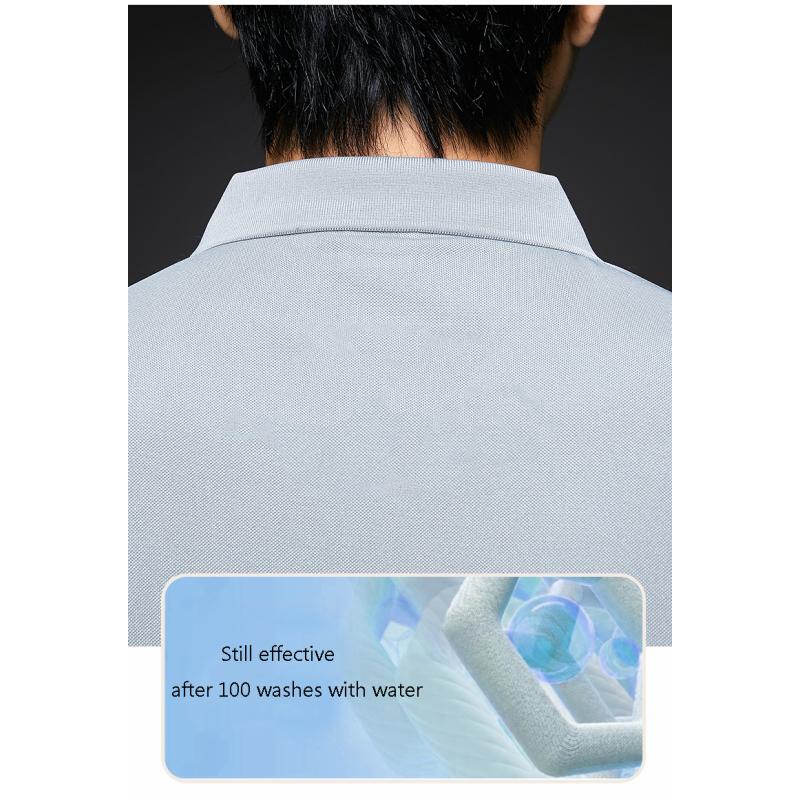 New Arrival Men's Fashion Solid Short Sleeve Polo Shirt Summer Breathable Comfortable Turn Down Collar Tops