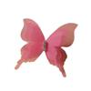 10Pcs Lightweight 3D Organza Butterfly Brooch Pins Shiny Rhinestone Lapel Pins for Bridal Wedding Dress Decor
