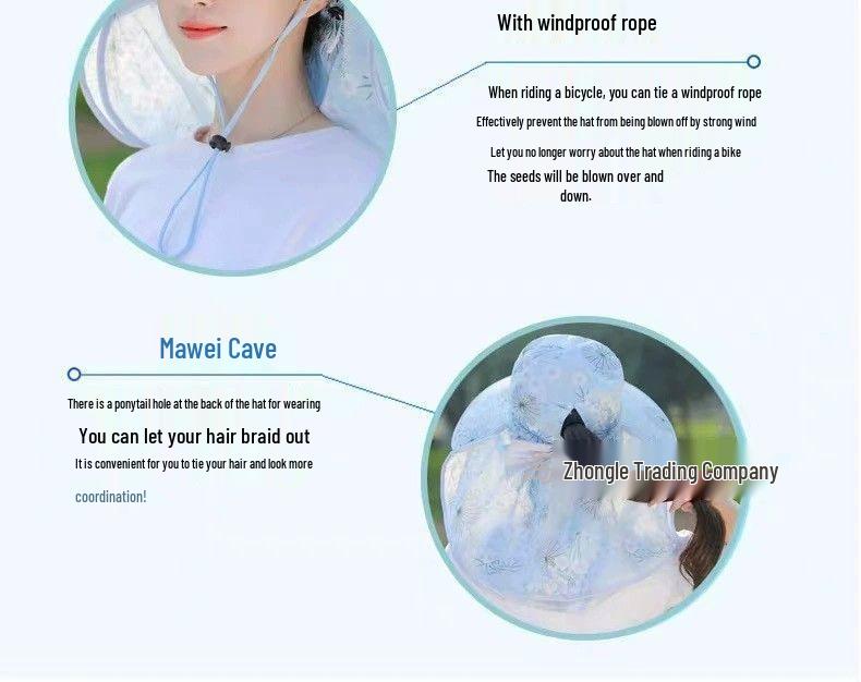 Chapeau de soleil respirant à large bord pour femmes d'âge moyen et âgées - Mode d'été et protection UV