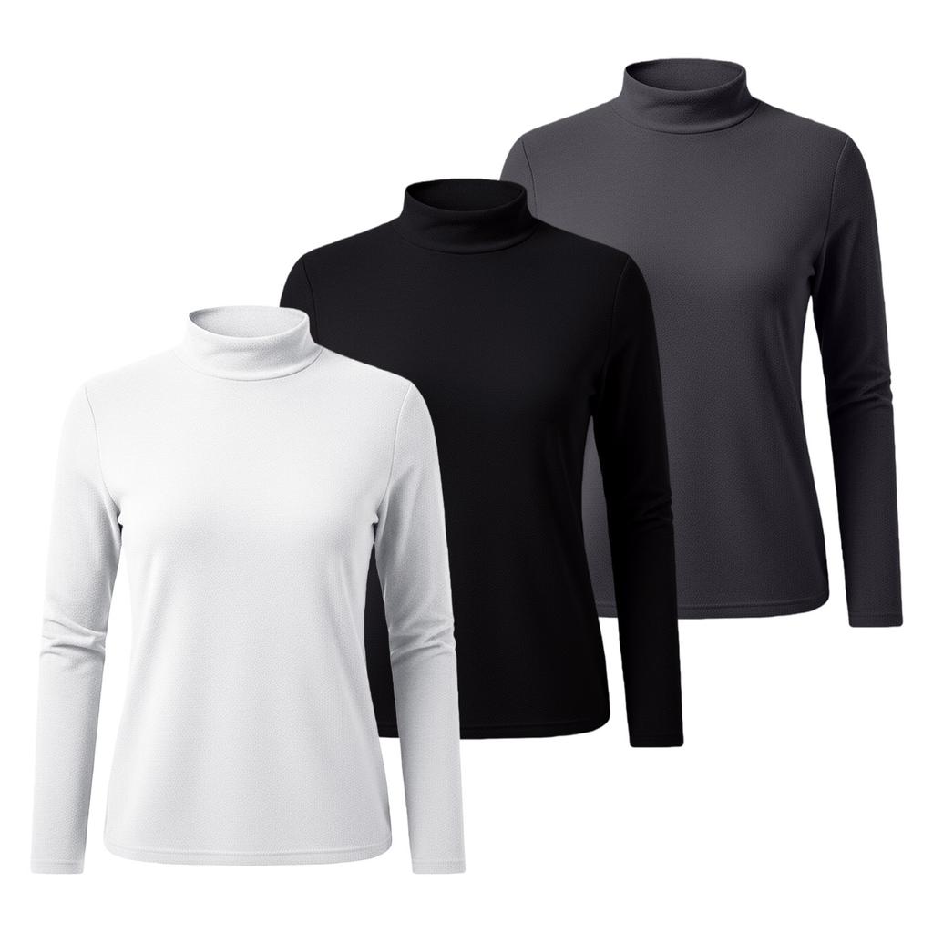 Women's Winter German Velvet Long Sleeve T-shirt Warm Bottom  Top