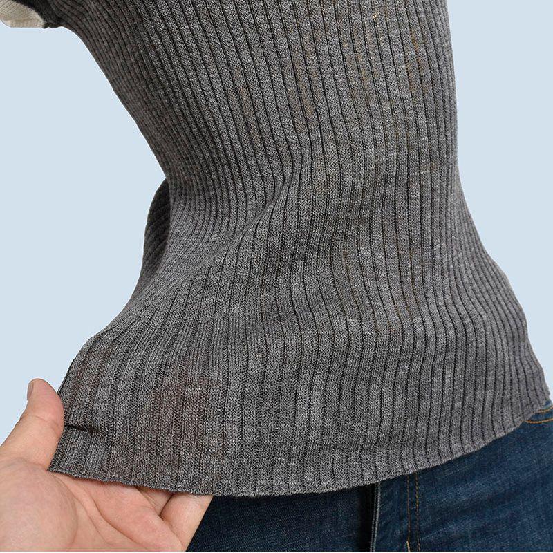 Cotton Contrast Color Knit Women's Short Sleeve Summer Design Sense Niche Western Style Fashion Small Flying Sleeve T-shirt Top All-Matching