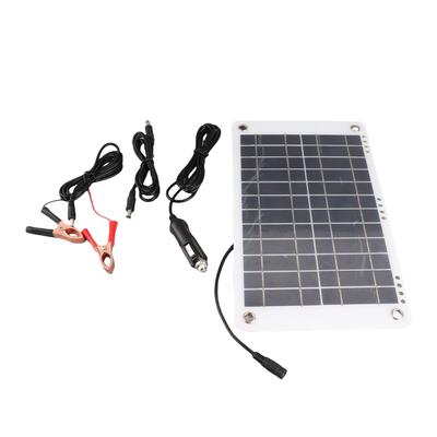 8.5W 12V Solar Car Battery Charger Maintainer With Cigarette Lighter Semi Flexible Portable Solar Power Panel Trickle