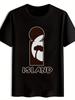 T-shirt Vintage Rock Band Graphic - Island Palm Tree & Island Print Short Sleeve Tee