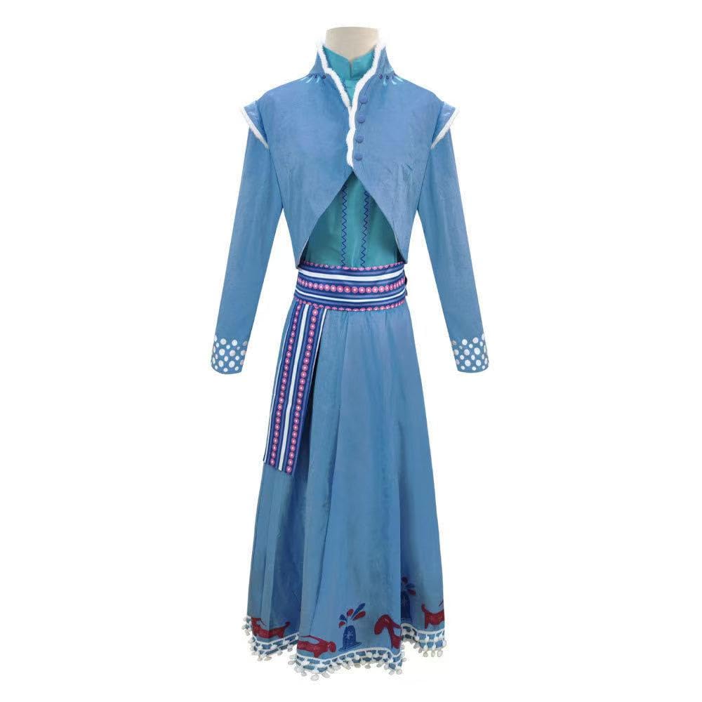 

Frozen Style Anna Dress Style Elsa Style Dress Costume Anna Style Cosplay Costume Halloween Costume [ZOTEXA] Womens (L)
