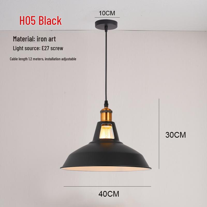 Retro Industrial Pendant Light - Nordic Style for Dining and Office Spaces