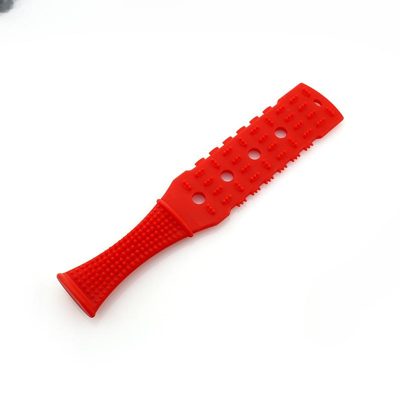 Silicone Rubber Meridians Beating Sha Board Massage Stick Hammering Hammer Silicone Beating Board Back Hammer Lengthened and Widened