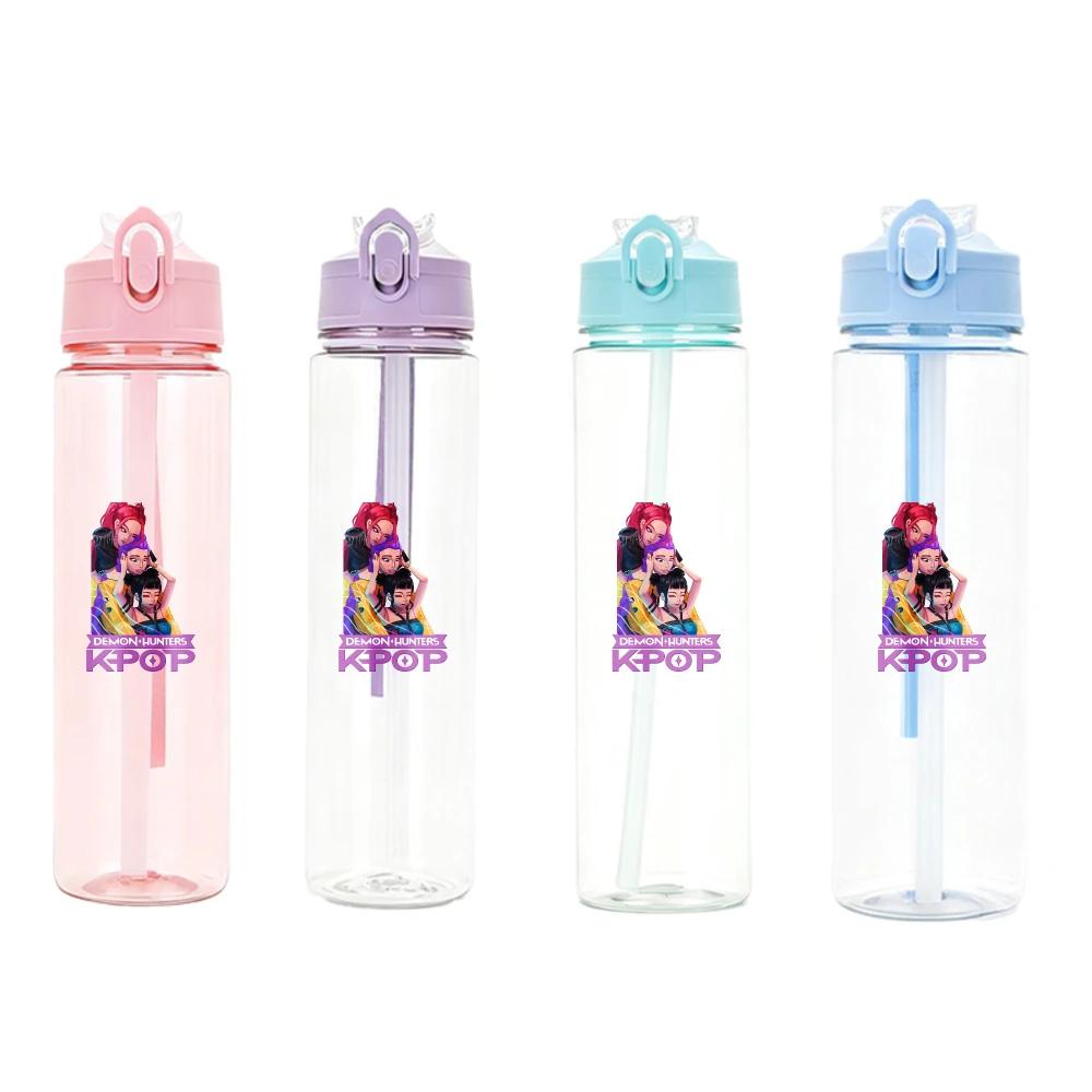 Anime Kpop Demon Hunters Character Water Cup Big Capacity Outdoor Portable Drinking Bottle Present designed for Boys plus Girls