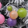Enfeites de Bolas de Natal Bolas Coloridas para Pendurar na Árvore de Natal Bolas de Plástico Inquebráveis para Decoração de Festa de Fim de Ano