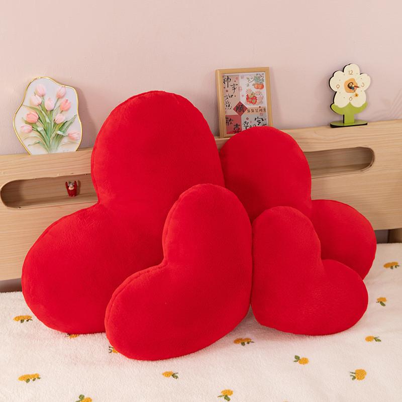 Heart Shape Plush Pillow With Pp Cotton Fill For Romantic Gift And Home Decor