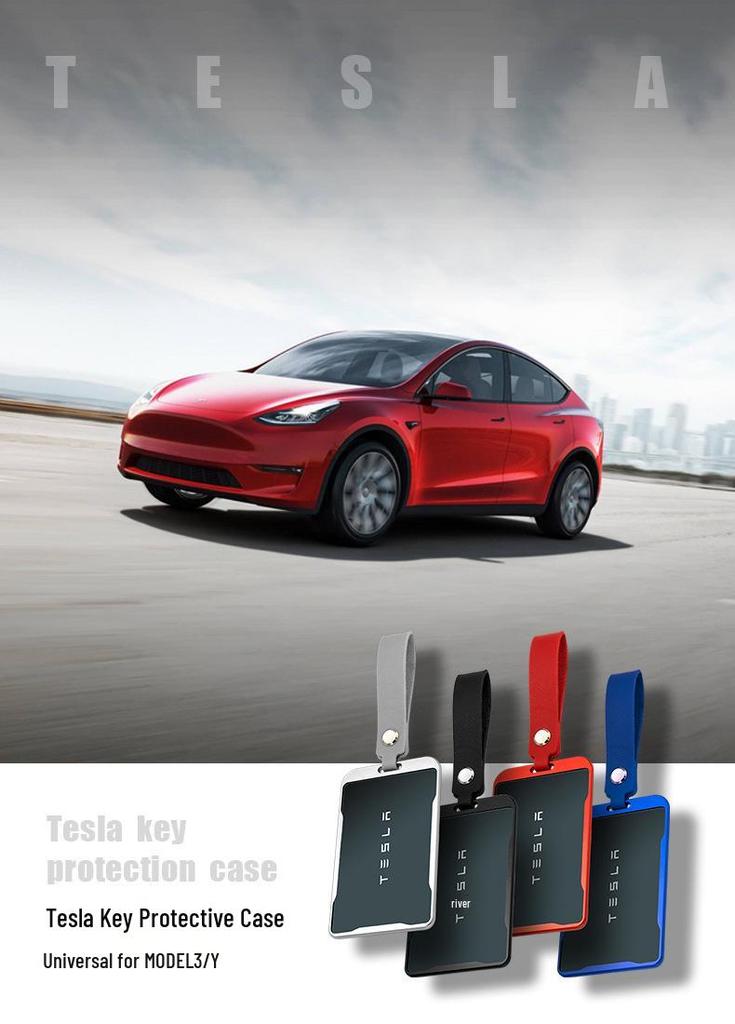 Tesla Model 3/Y Anti-Slip Aluminum Card Key Protective Case