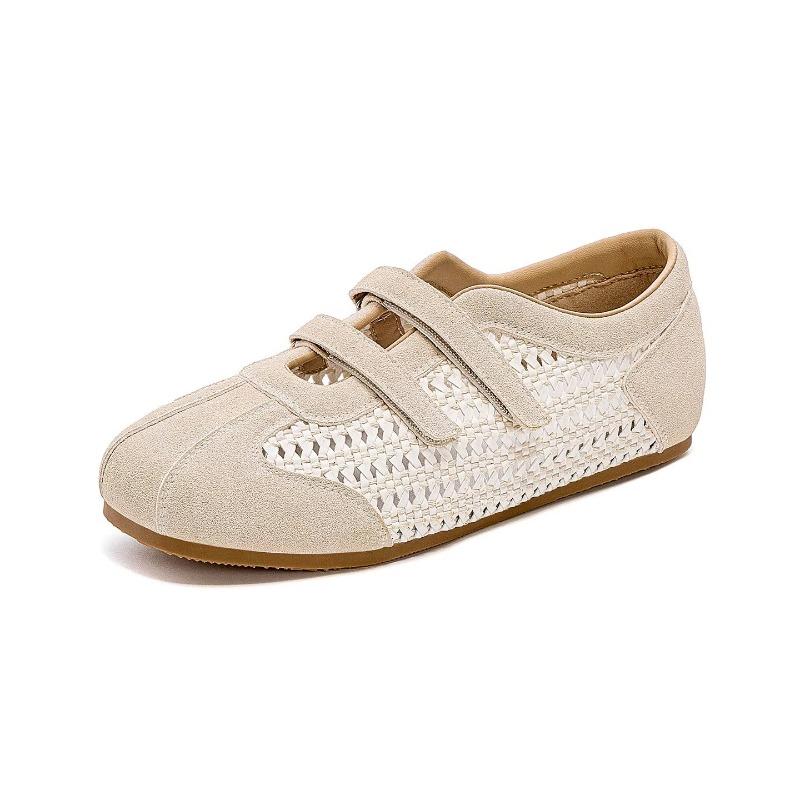 Fashion Flat-soled German Training Shoes Women's New Summer Hollowed-out Breathable Casual Shoes Fashion Soft-soled Small Sneakers