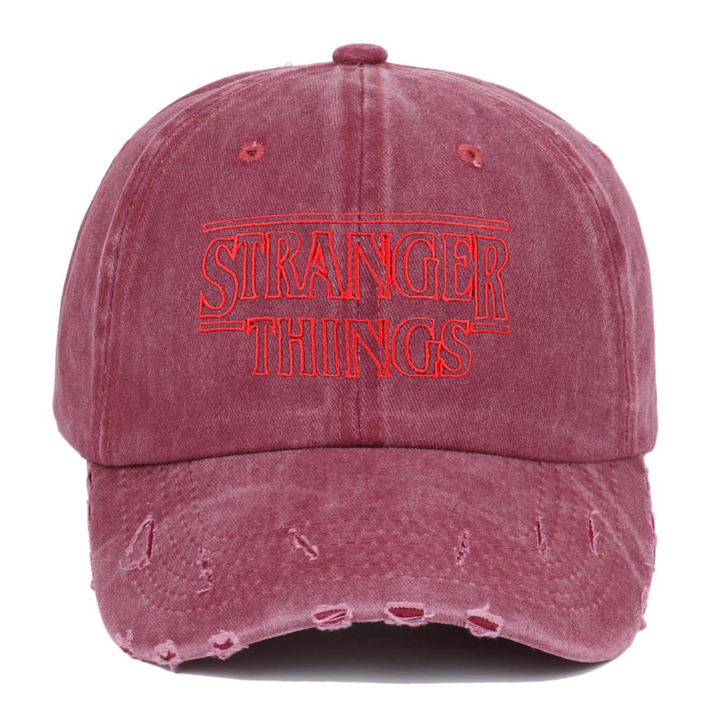 Stranger Things Embroidered Vintage Distressed Baseball Cap With Sun Protection For Fans