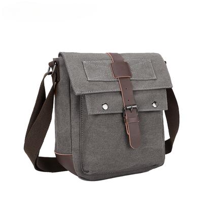 Borse a tracolla retrò europee americane da uomo per tempo libero all'aperto sport singola spalla zaino in tela resistente leggera portatile borsa a tracolla da uomo