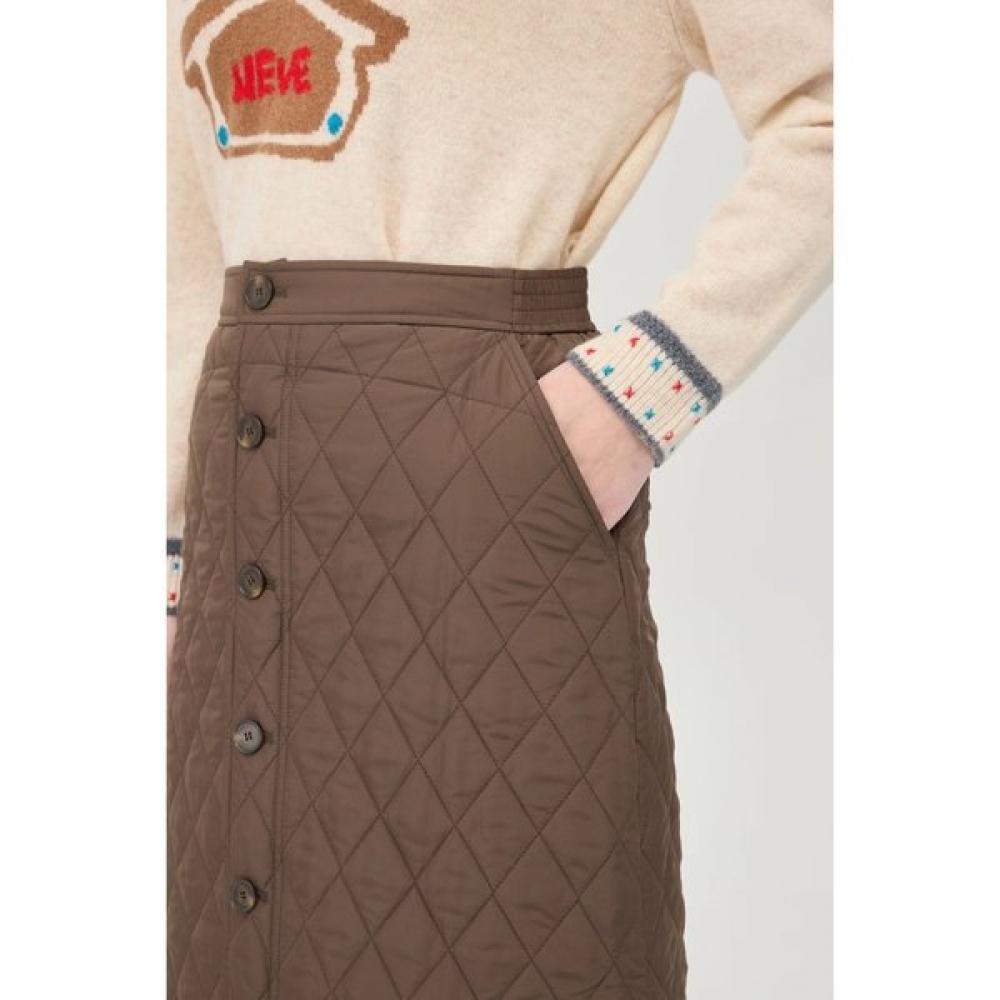 Benetton Quilted Button Skirt Baske1561