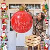 55CM Christmas Inflatable Ball PVC Giant Xmas Ball Christmas Tree Decorations Large Balls Toy New Year Party Courtyard Ornaments