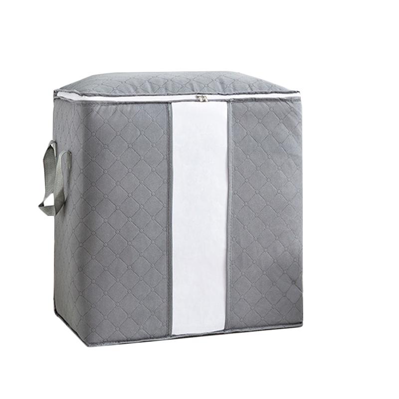 Spacious Underbed Clothes Storage Bag With Sturdy Zipper For Quilts And Blankets