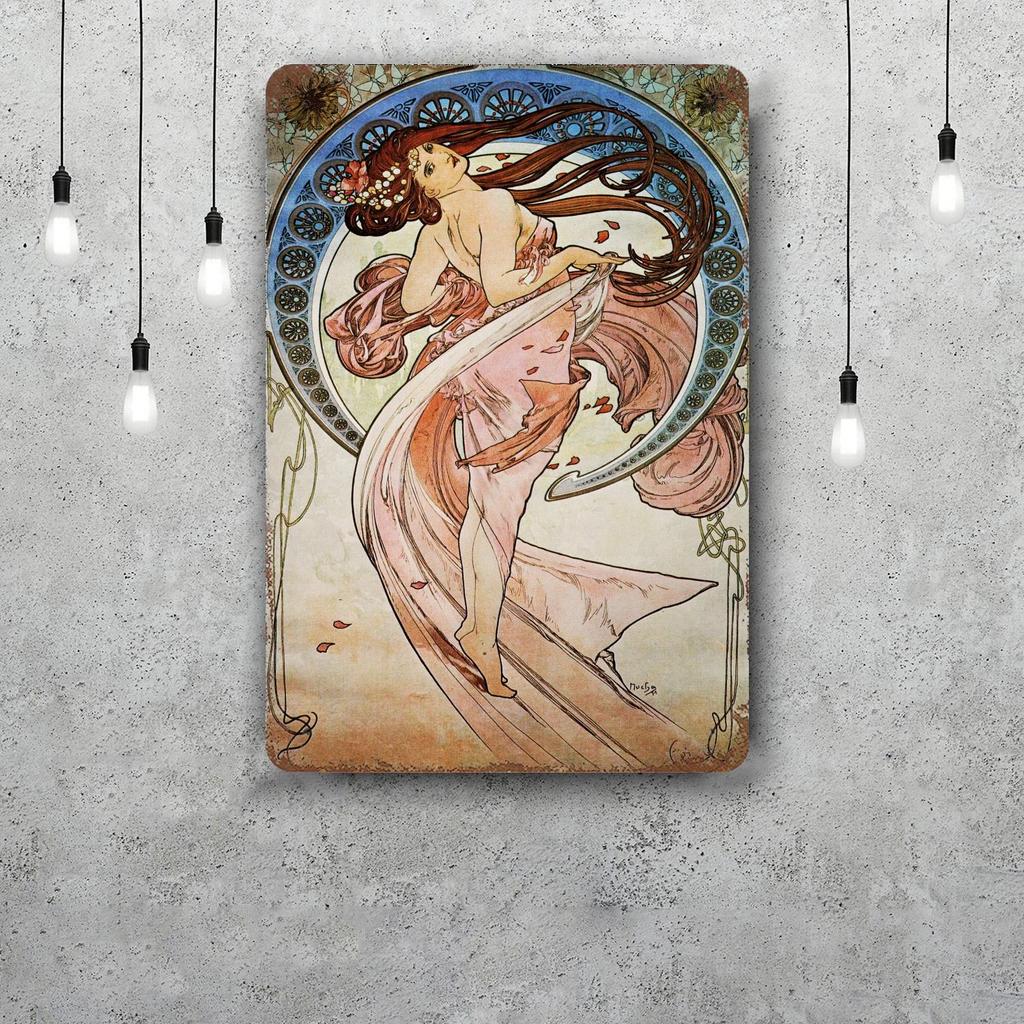 Art Nouveau Classic Poster Rusty Metal Plaque Retro Decorative Plate Bar Man Cave Garage Club Metal Sign Wall Decoration