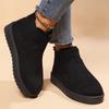 2025 Fleece-Lined Plus Size Women's Winter Slip-On Ankle Snow Boots