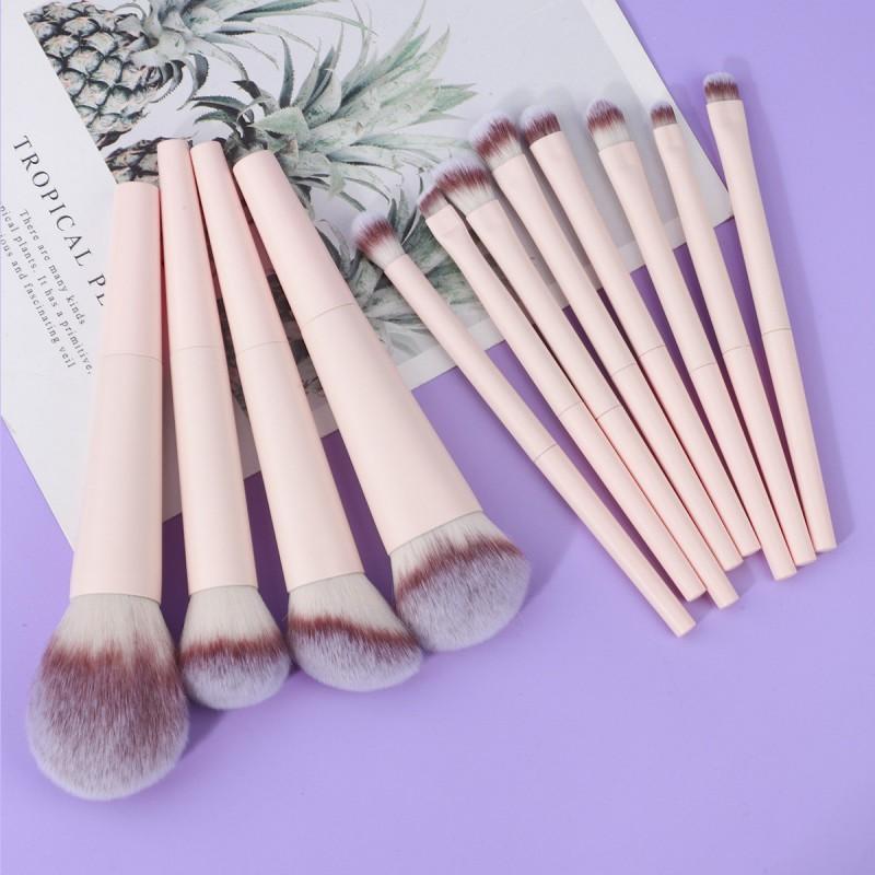 12pcs Makeup Brush Set With Bag Face Eye Foundation Blending Contour Powder Cosmetic Tools