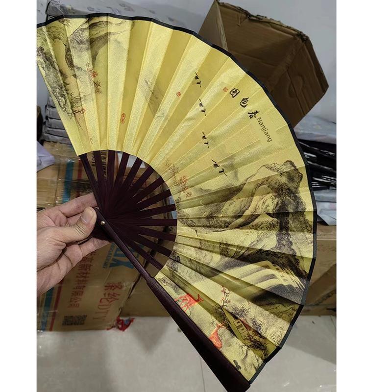 Silk Cloth Fans, Blank Folding Fans, , Custom Drawing and Calligraphy Fans, Men's Chinese Style, Ancient Style, Advertising, Calligraphy Fan, White