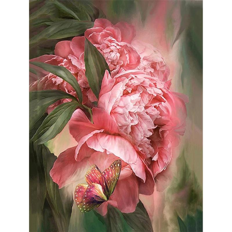 5d Diamond Painting Flower Birds Full Square/Round Diamond Embroidery Cross Stitch Peony Mosaic Needlework Home Decor Kits