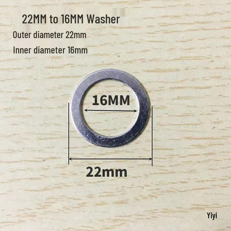 Angle Grinder Disc Adapter Ring Set: Diameter Reducing Gasket & Washer Kit