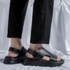 Thick Soled Casual Men's Sandals High Quality Trendy Minimalist Design Party Adult Shoes Classic Black or Office New