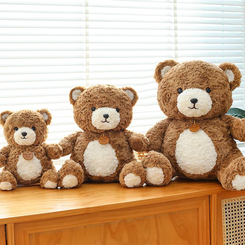 Niedliche niedliche Bärenpuppe Plüschtier Teddybärpuppe Beruhigende Schlafpuppe Kindergeburtstagsgeschenk