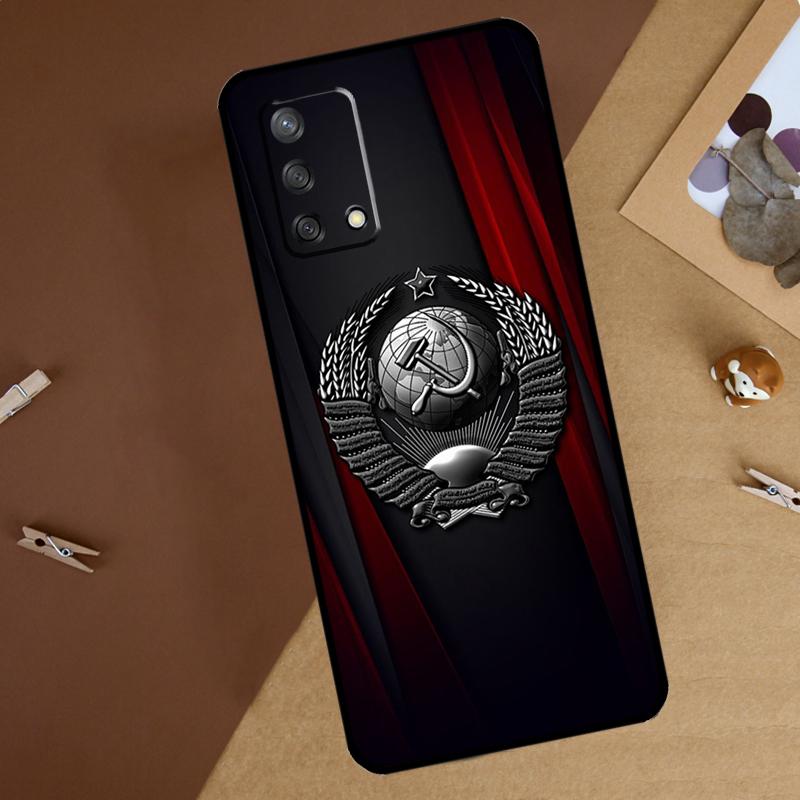 Soviet Union USSR Flag Case For OPPO A31 A53 A53S A52 A54 A72 A74 A83 A91 A93 A94 A5S A15 A16 A5 A9 2020 Coque