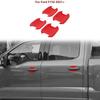 Exterior Door Handle Bowl Cover Trim Bezels For Ford F150 2021+ Red Accessories