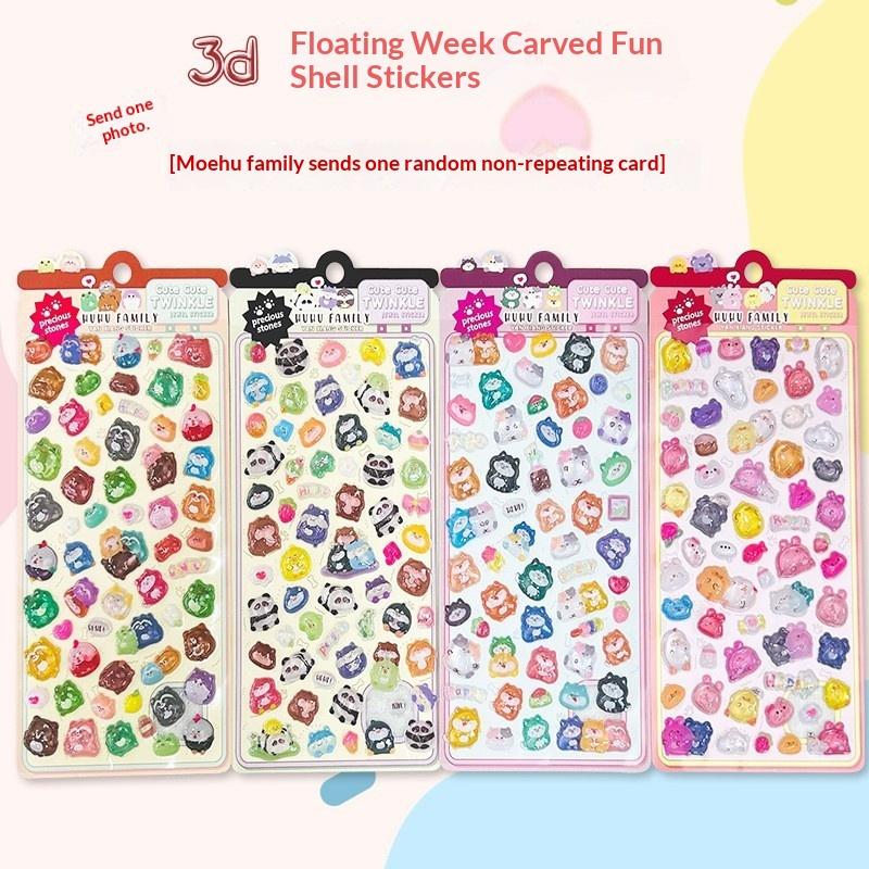 

3D-наклейки с рельефными изображениями животных из серии Anime Worlds Store — милый декор для рукоделия, блокнотов, украшения устройств и подарков. A6