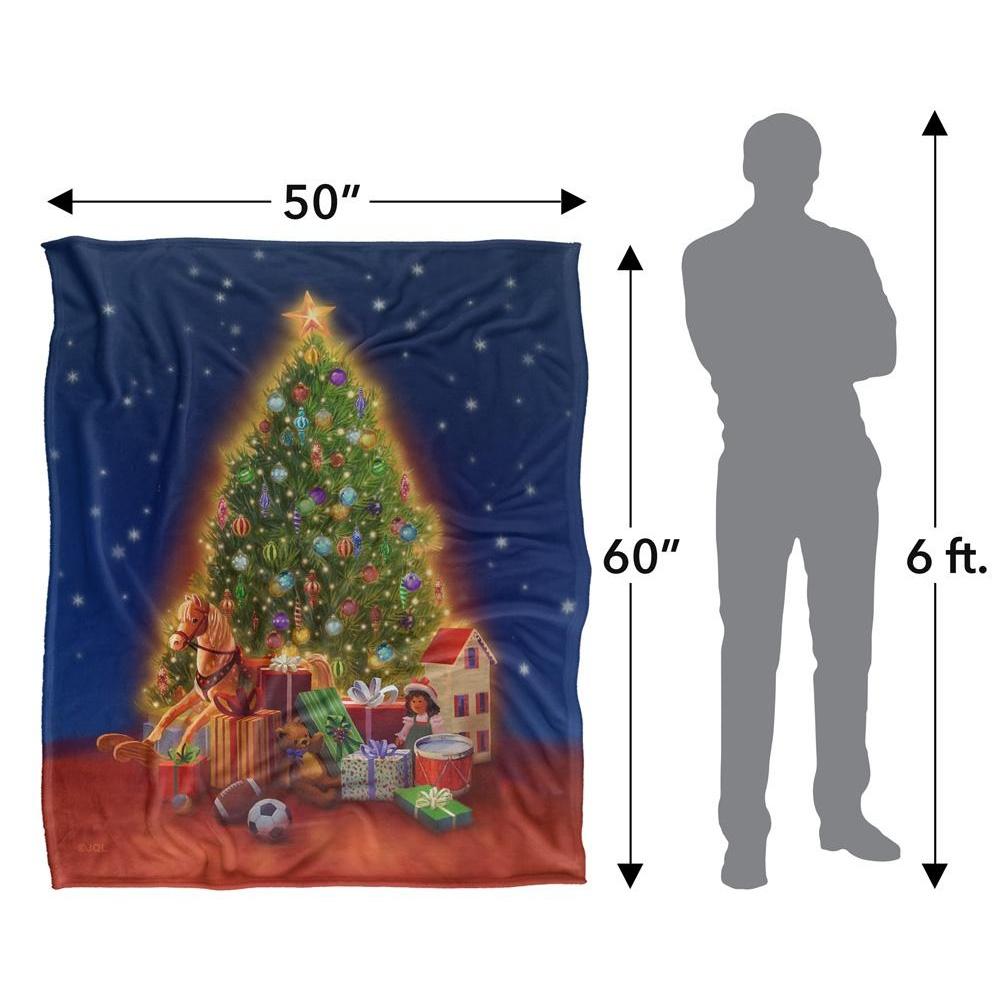 JQ Licensing Silky Gifts Christmas Supersoft Blanket