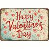 Vintage Metal Wall Art Sign, Valentine Heart Shape, Living Room Decor
