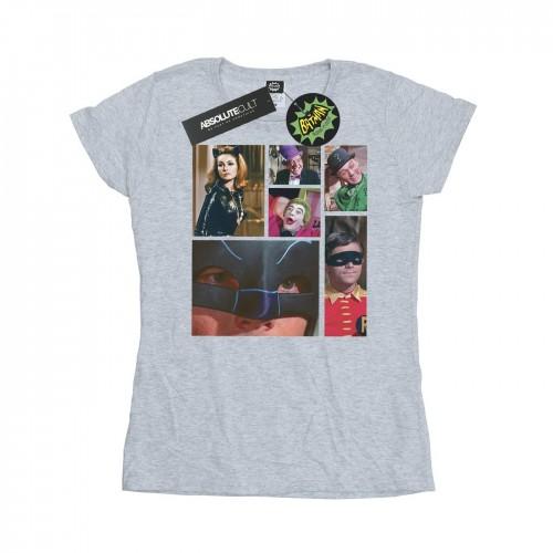 

DC Comics Womens/Ladies Batman TV Series Class Photo Cotton T-Shirt білий