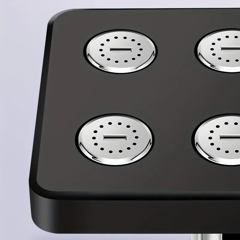 Supercharged Wall-Mounted Shower Head Rotatable Top Spray Shower Head Upgrade Your Bathroom Accessories