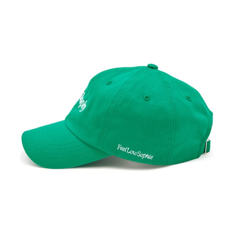 FEEL LOW SOPHIE PHILOSOPHY LOGO BASECAP GRÜN