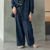 Uniqlo X Jw Anderson Stylish Simple Solid Mid-Rise Casual Pants Men Bottoms Dark-Blue 463977-68