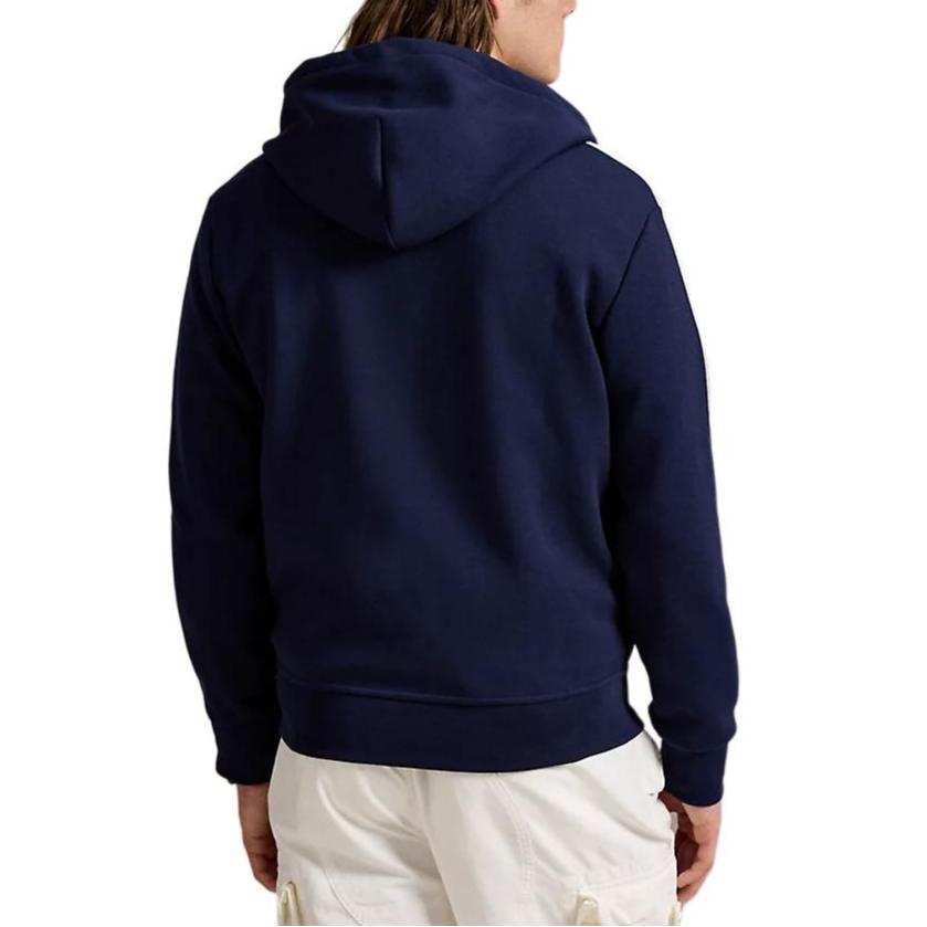 Polo Ralph Lauren Logo Reversible Knit Mesh Hooded Long Sleeve Sweatshirt Men Sweatshirt Blue 710964438001
