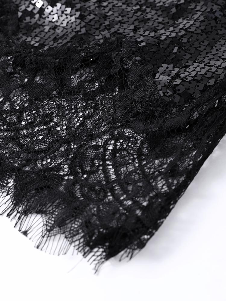 Damen V-Ausschnitt Formelles Kleid Damen Spitze Langkleid Damen Rückenfreies Sexy Kleid Damen Schwarzes Kleid 2026