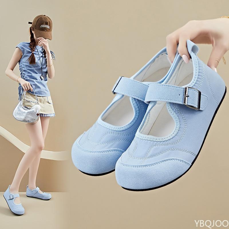 Retro Height Increasing Shallow Mouth Single Shoes Women Summer New Fashionable Versatile Flats Leisure Comfortable Women Shoes