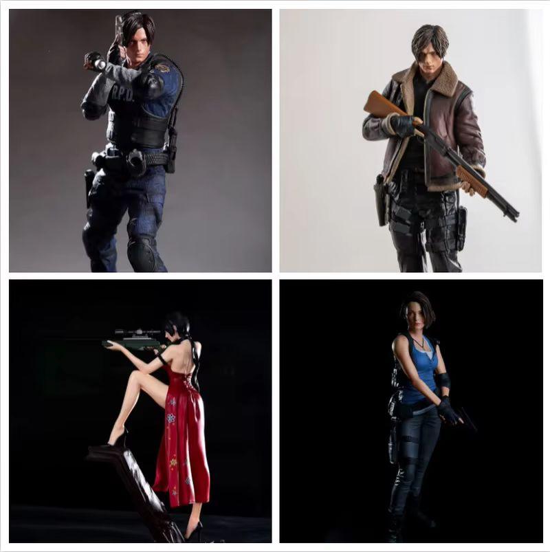 Gift For Fans 30Cm Leon Kennedy Jill Valentine Ada Wong Figure Pvc Game Figurine Desktop Decor Collection Model Toy